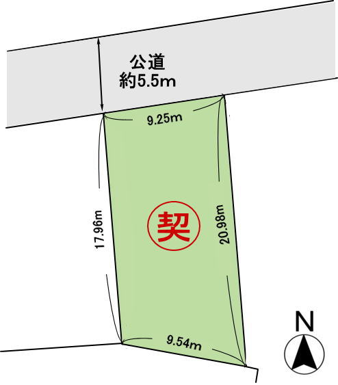 香芝市尼寺　区画図