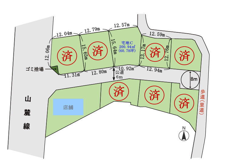 SOLEIL竹内　分譲地　区画図