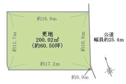 真美ヶ丘ニュータウン売地の区画図