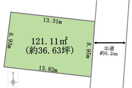 奈良県香芝市の分譲地＿区画図