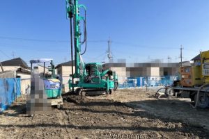 葛城市八川　注文建築　地盤改良工事