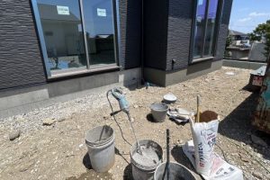 葛城市　注文建築　外構工事