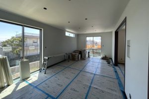 葛城市　注文建築　クロス工事