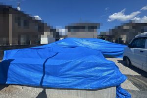 奈良県香芝市磯壁6丁目　モデルハウス建築　土台伏せ工事
