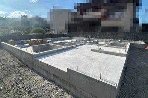 SOLEIL香芝　磯壁5丁目　コンクリートベタ基礎完成