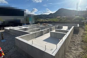 SOLEIL香芝 磯壁5丁目 コンクリートベタ基礎完成