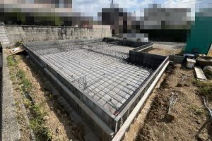 磯城郡田原本町　基礎配筋