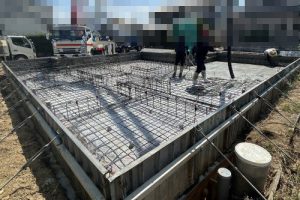 磯城郡田原本町　基礎コンクリート打設