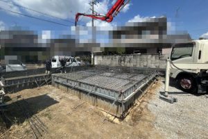 磯城郡田原本町　基礎コンクリート打設